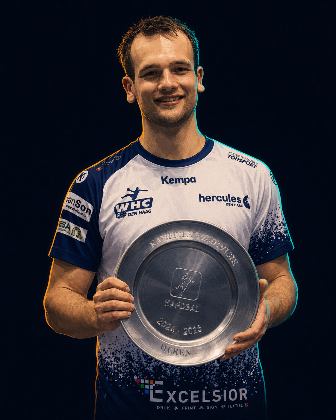 Jari van de Moosdijk Super Handball League victory